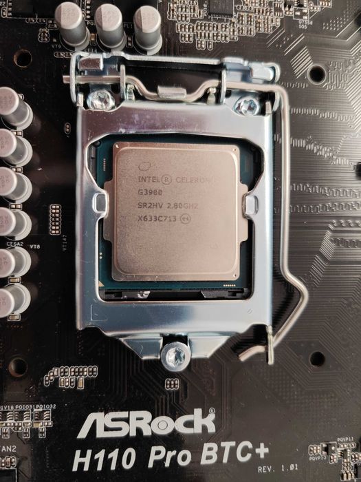 Asrock h110 pro BTC+ CPU + RAM COMBO para Mining Rig