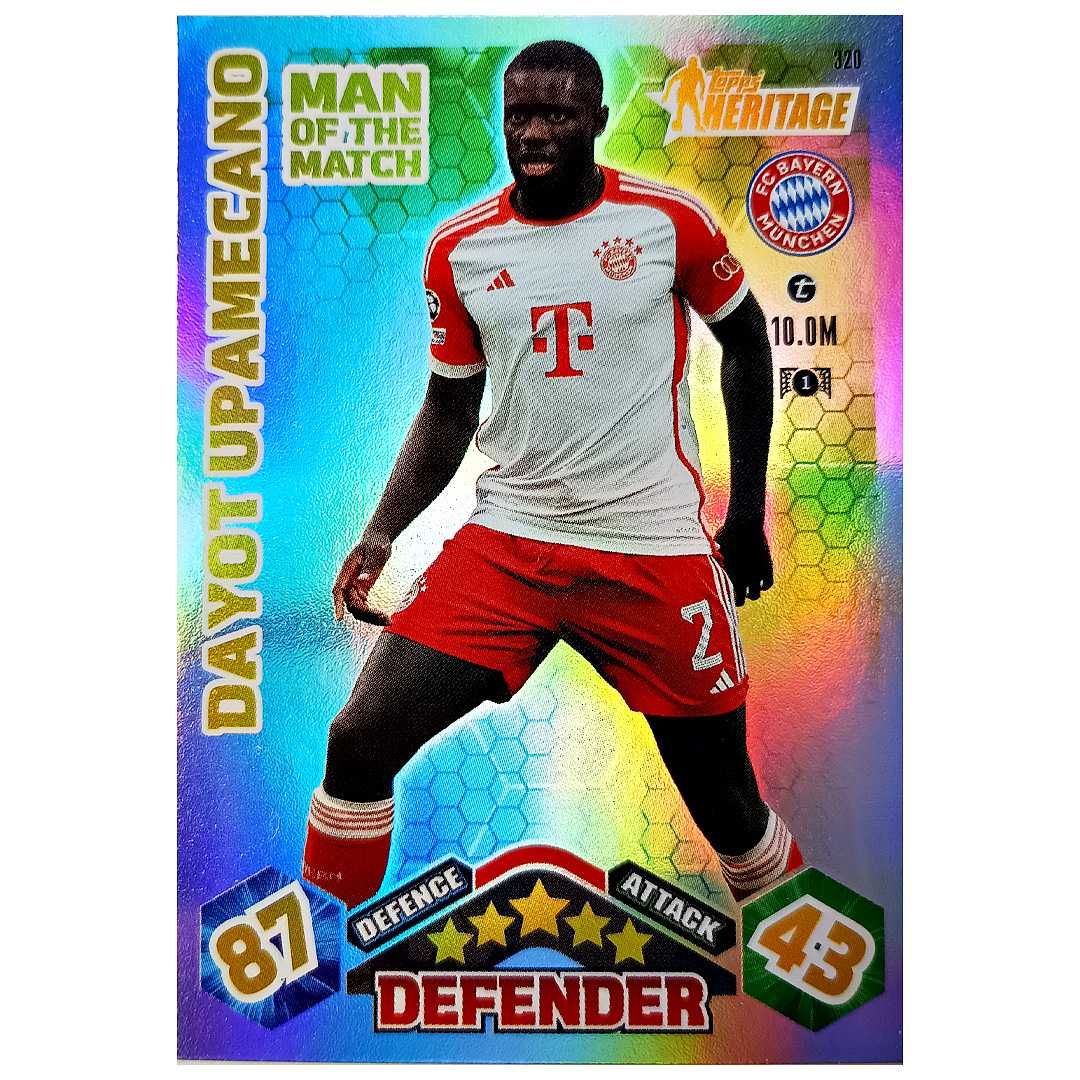 Karta Topps Match Attax Extra 2023-24 Dayot Upamecano 320 Heritage