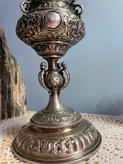 Srebro , puchar strzelecki z Frauenfeld 1890 rok .