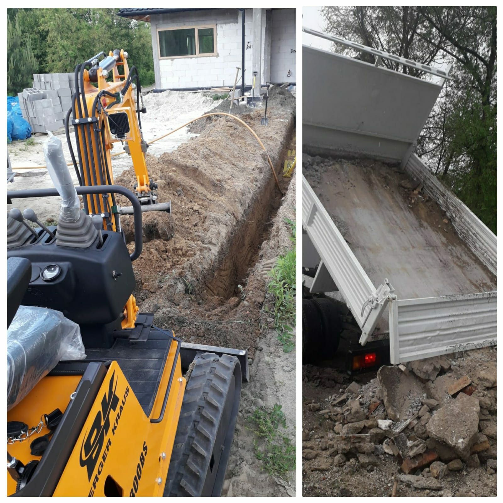 Wynajem Wywrotki Sprzętu Koparki Zagęszczarki WYPOŻYCZALNIA Koparka