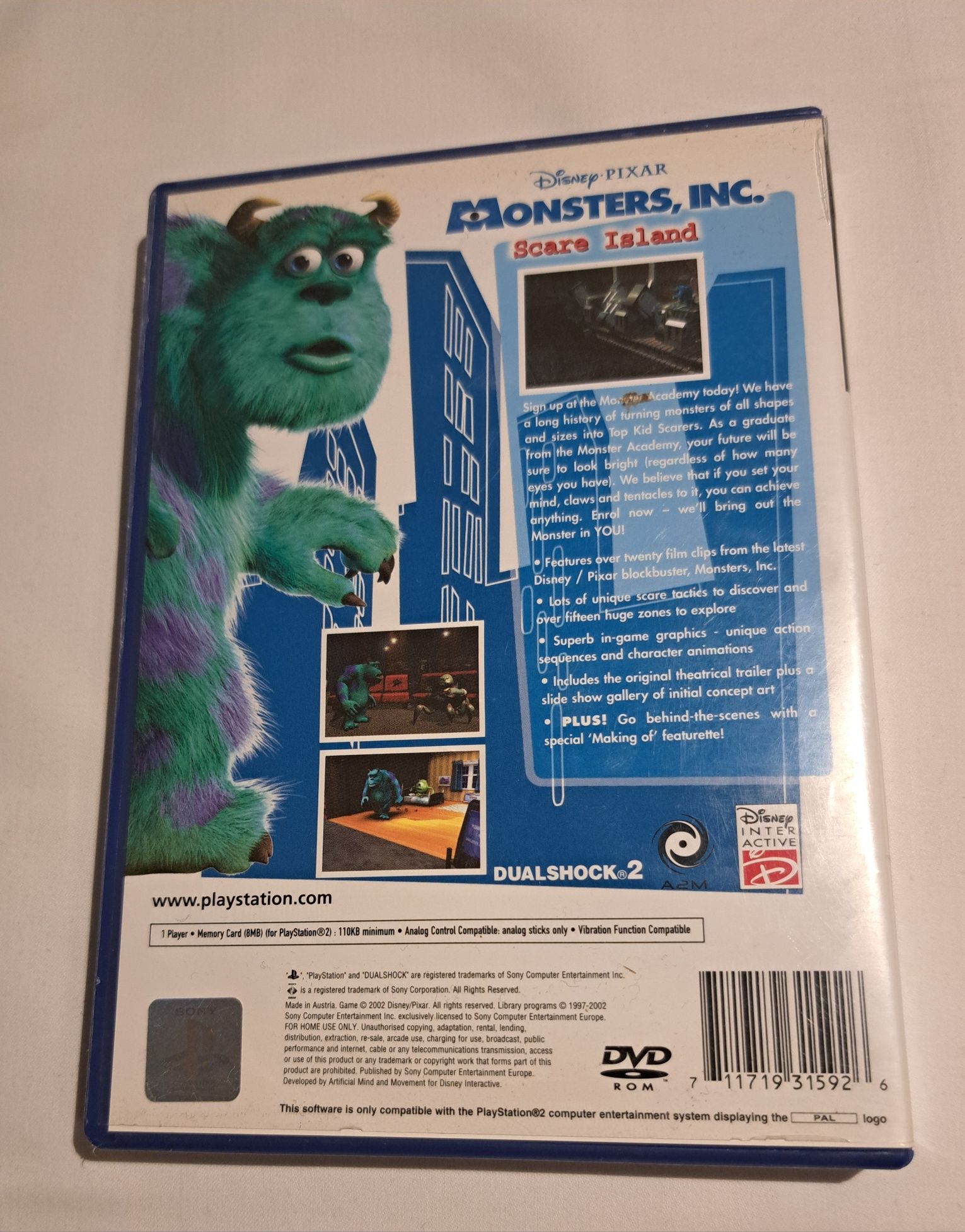 Monsters INC Scare Island  Komplet ps2 Playstation 2