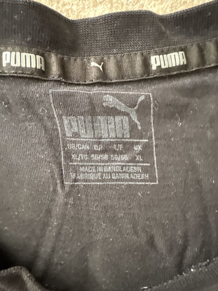 Męska czarna koszulka T-shirt S marki Puma używana