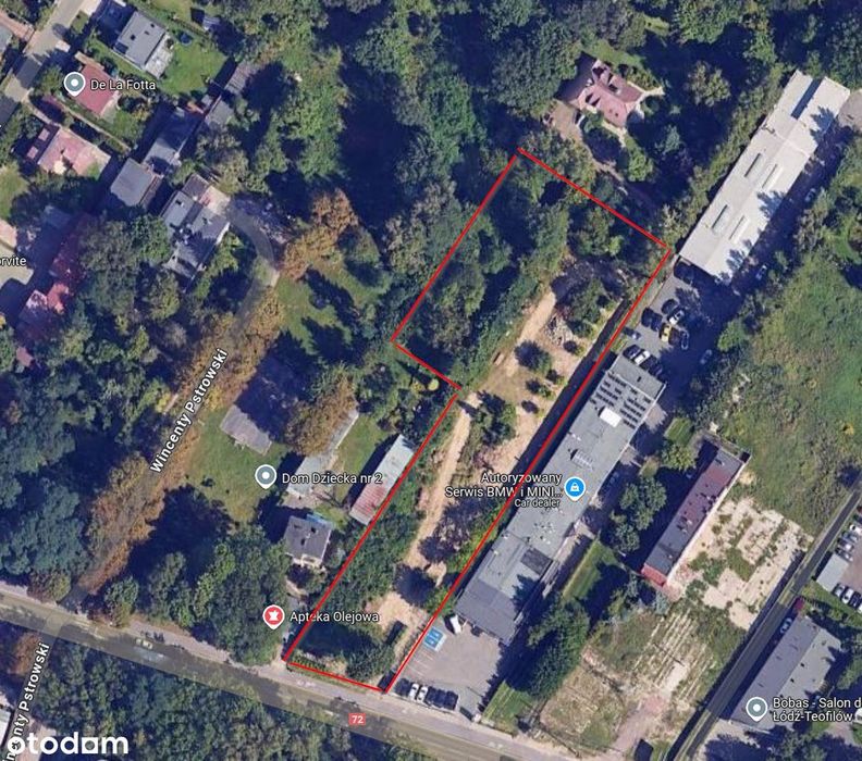 Sprzedam działkę z WZ, 6066 m2 Łódź, Aleksandrowska 131D