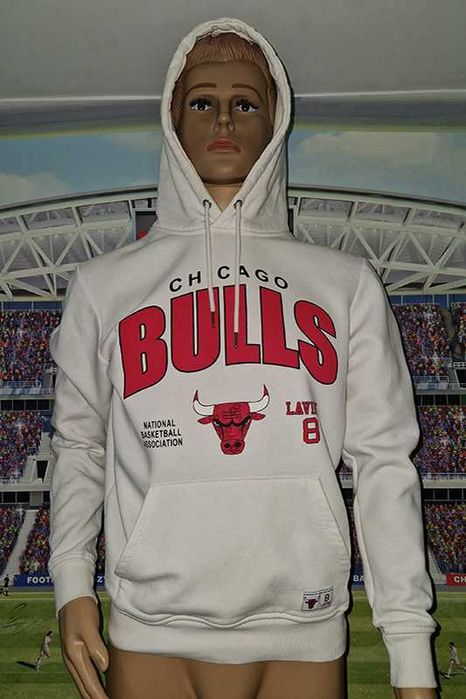 Chicago Bulls #8 Zachary LaVine bluza z kapturem Primark: size M/L