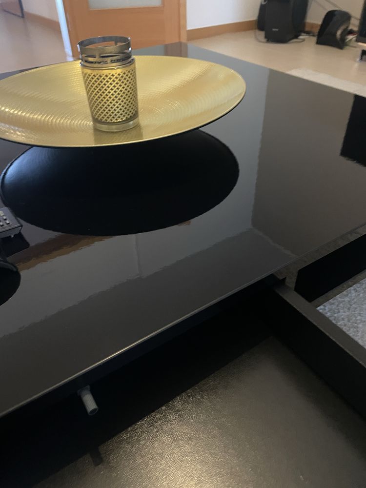 Mesa de apoio castanha escura como nova