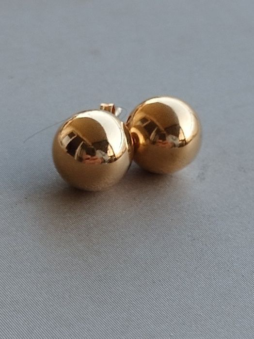 Brincos dourados em prata 925