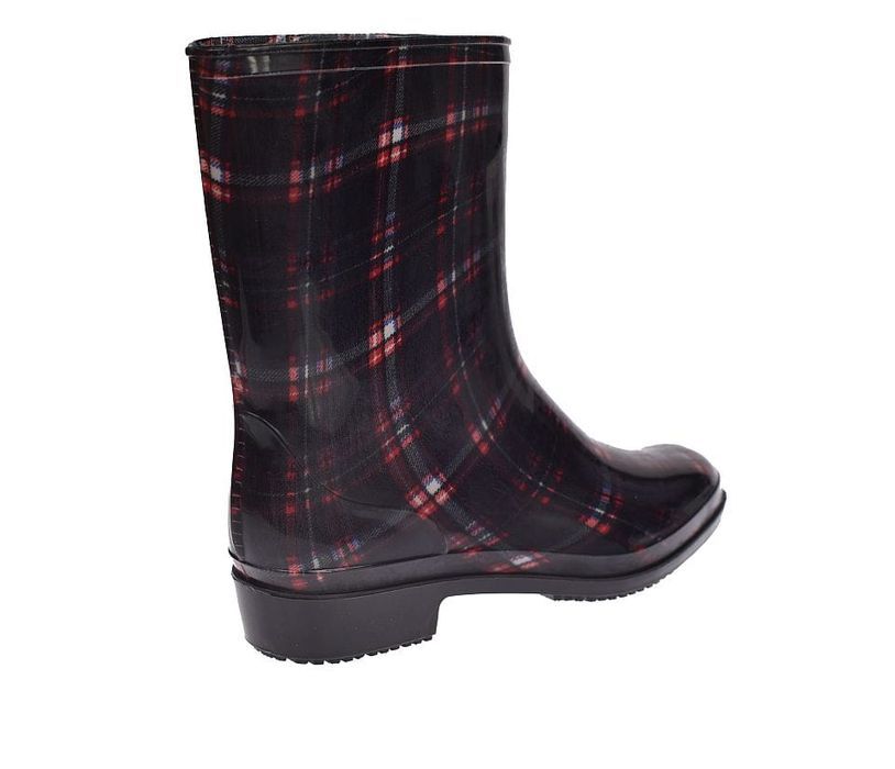 Kalosze damskie gumowce krata gumiaki ANX-01 BK-RD rozm. 37