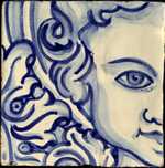 Azulejo - Anjo - Pintado á mão