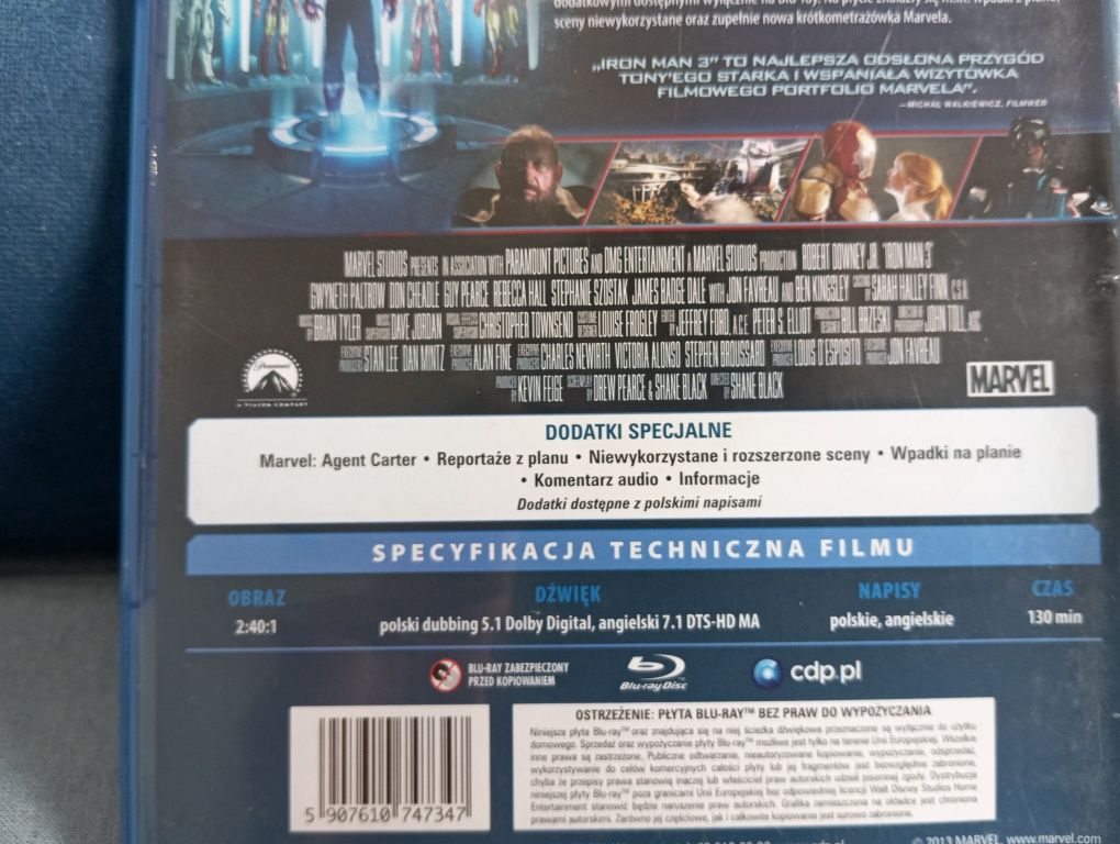 Blu-ray film iron Man 3