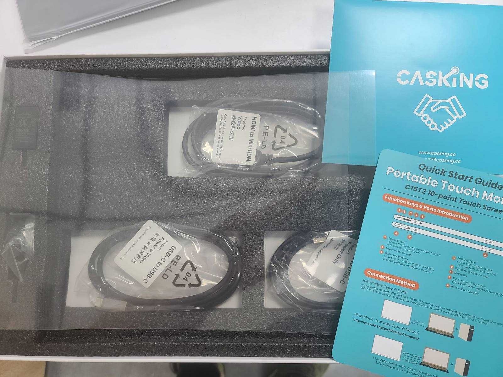 Портативний сенсорний монітор CASKING C15T2 15.6"