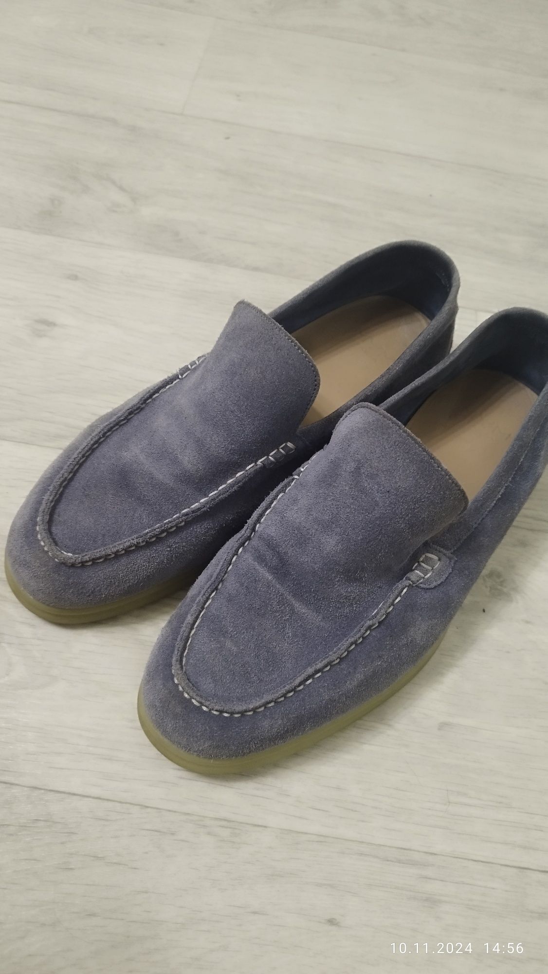 Продам мужские, Итальянские замшевые лоферы Vera Gomma MYM.