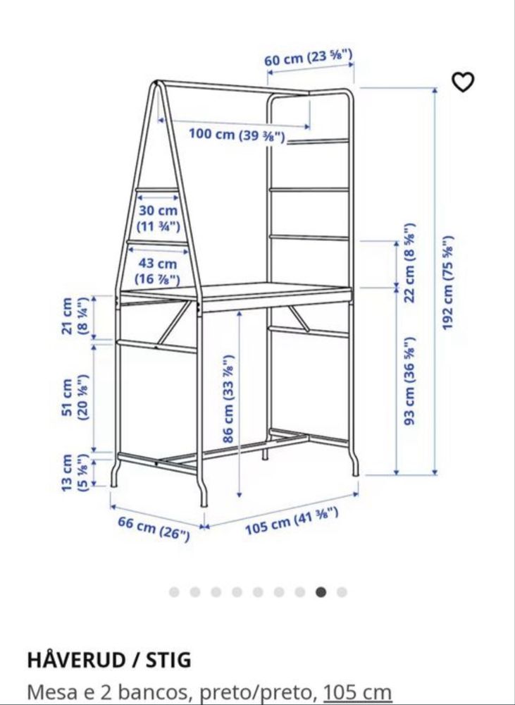 Mesa alta do IKEA