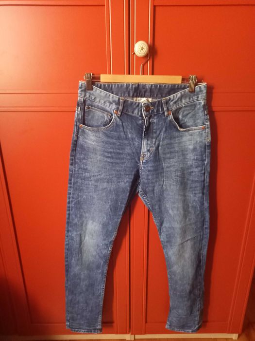 Jeansy, dżinsy damskie, H&M, rozm. ok. M (podane wymiary)