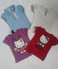 Paka duży zestaw T-shirt koszulki na lato 92 Coccodrillo Hello Kitty