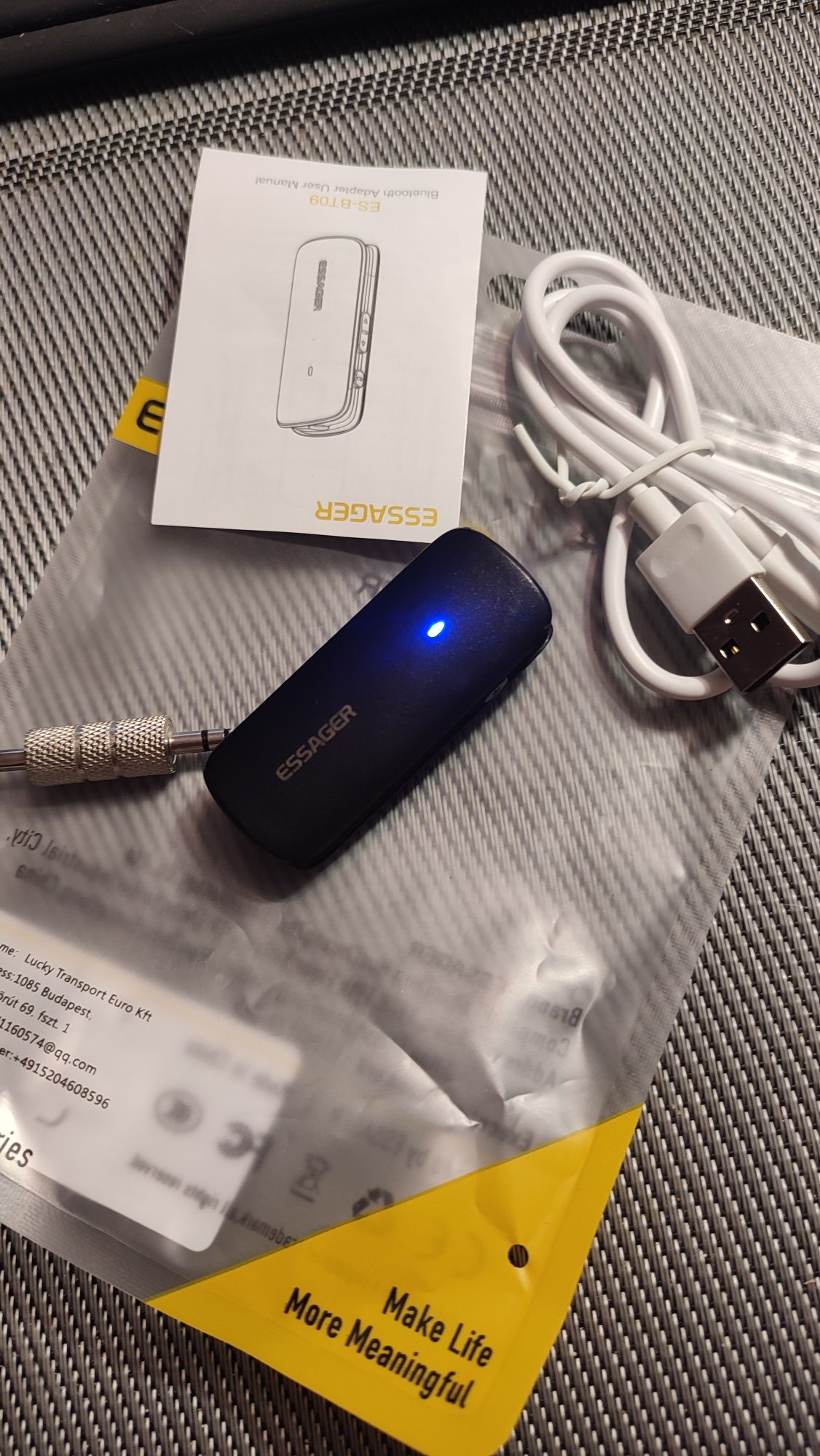 Leitor mp3 player adaptador Bluetooth