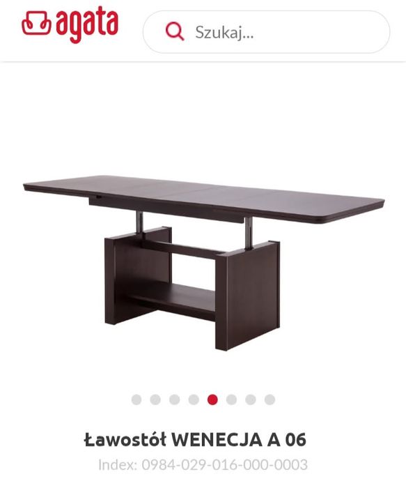 Ława z funkcją stołu Wenecja - Agata Meble