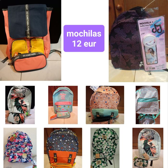 Mochilas  e conjuntos escolares novas