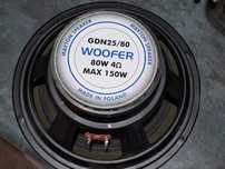 Głośnik niskotonowy Maxton Poland GDN 25/80 WOOFER 80W/150W 4ohm