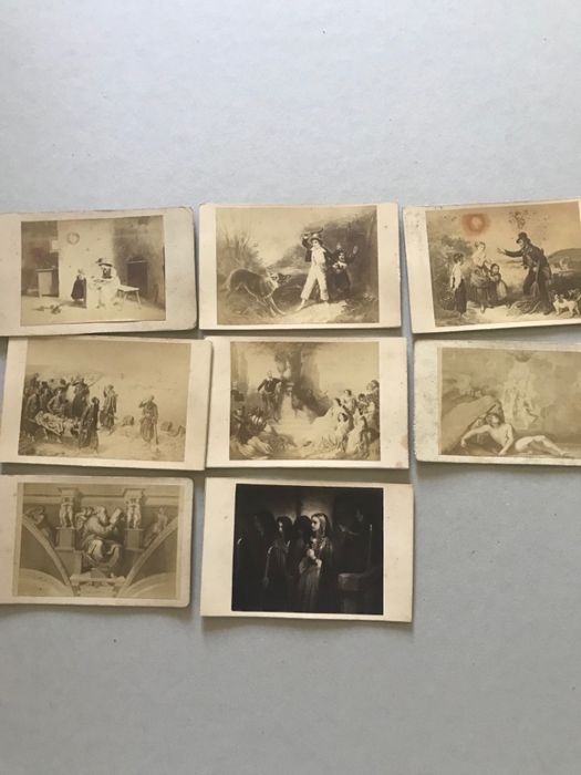 Cartões com imagens religiosas e outras - Goupil & Cia (muito antigo)