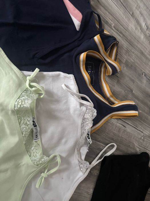 Crop Top + kolarki bawełniane