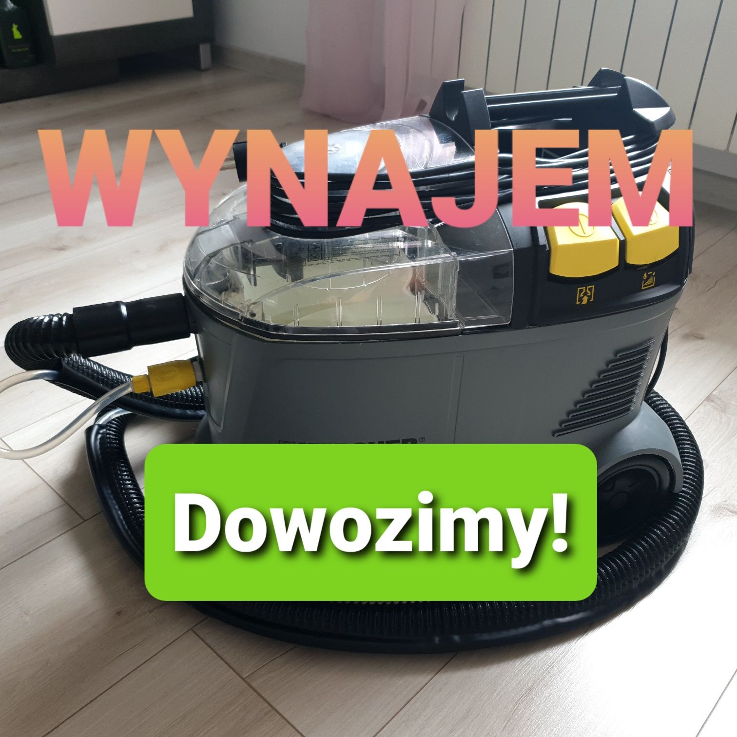 Najtaniej! Wynajem Odkurzacz Piorący Karcher Puzzi 8/1c 10/1 Dowóz!