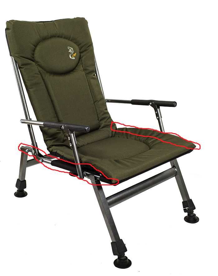 Nośne elementy siedziska fotela wędkarskiego Elektrostatyk F8R , F5R