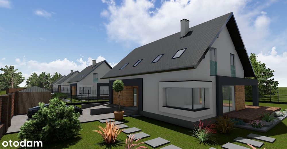 Domy jednorodzinne 144m2 z garażem, działka 800m2