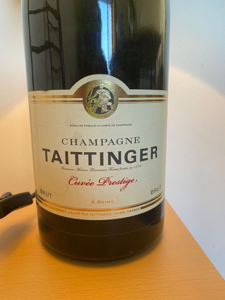 Candeeiro de garrafa Champagne 3 L Taittinger Prestige