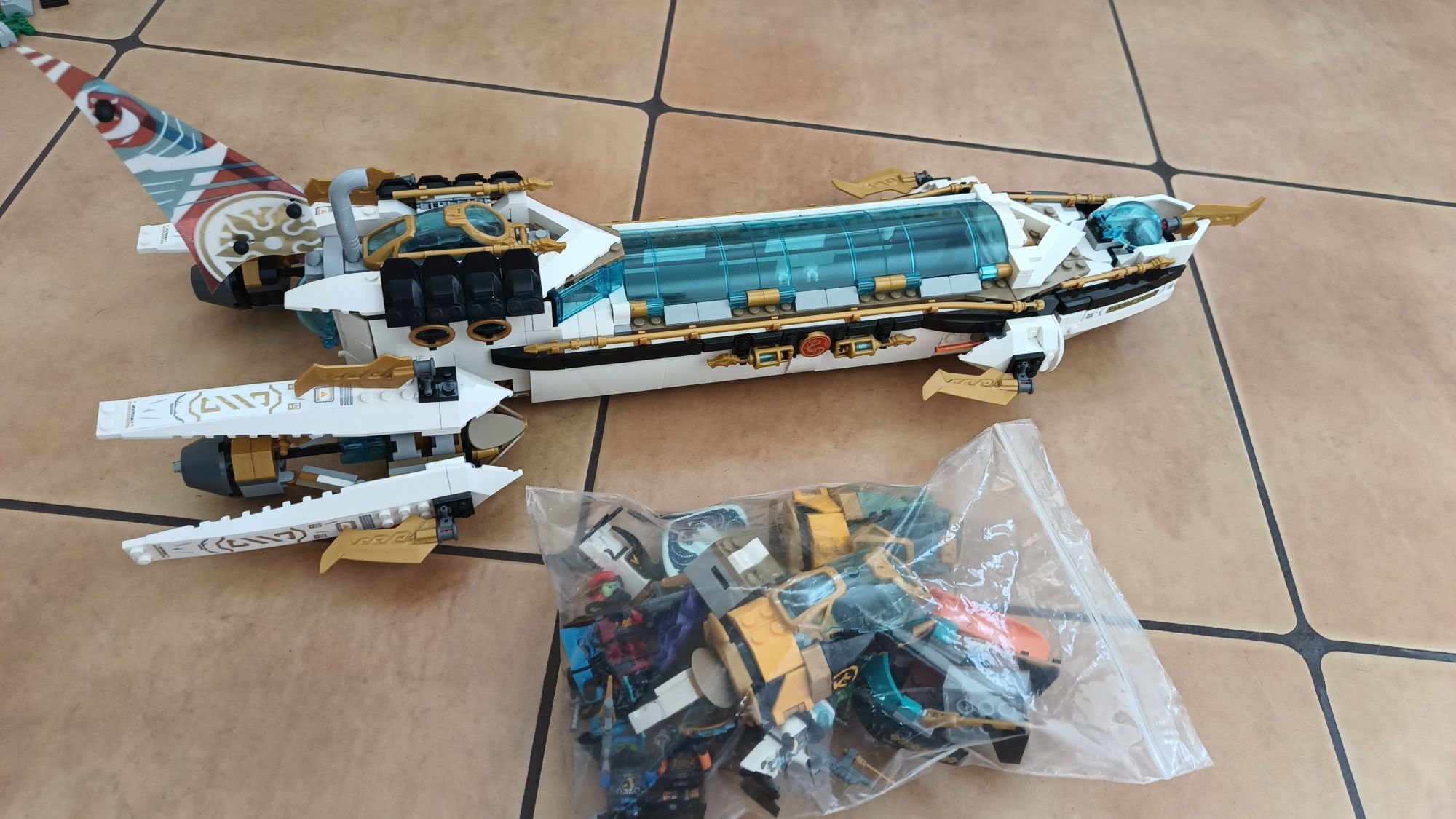 Lego oryginał 71756 ogromna pływajaca perła Ninjago komplet unikat kg