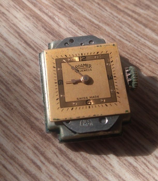 stary zegarek mechaniczny Roamer lata 50, damka
