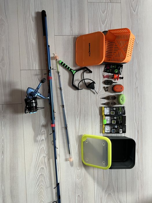 Zestaw do method feeder+ skrzynka mikado +przynety