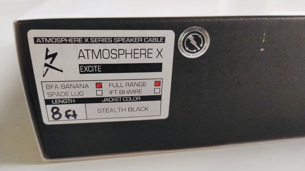 Kable glosnikowe Synergistic Research Atmosphere X / Excite Leve2