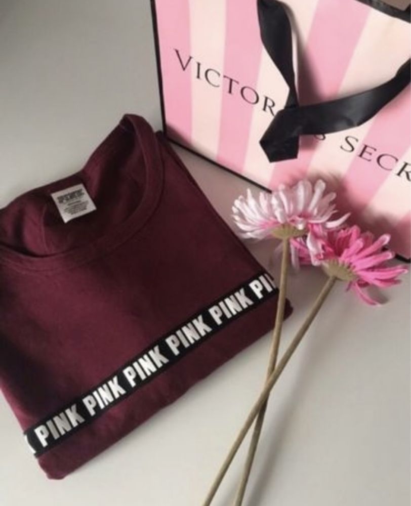 Koszulka Victoria’s Secret pink burgundowa