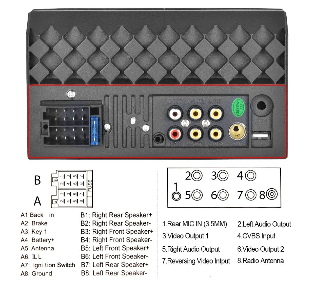 Rádio 2din 7 polegadas botões físicos e touch Bluetooth Carplay NOVO