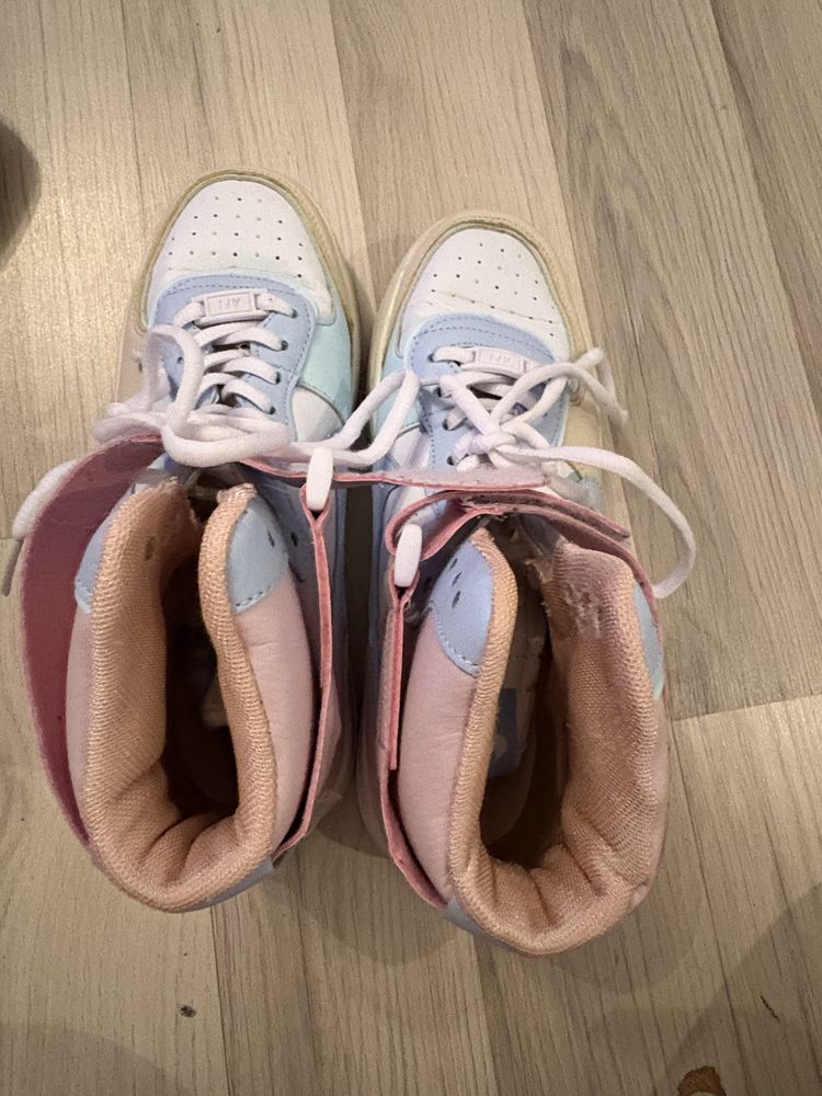 Nike air force kolorowe niebieskie białe różowe 38 39