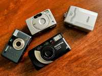 Lote de 4 máquinas fotográficas Nikon, Canon, Olympus, Konica (APS)