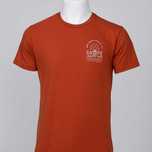 Pomarańczowy T-shirt • męski • z nadrukiem • Inextenso 3XL • bawełna