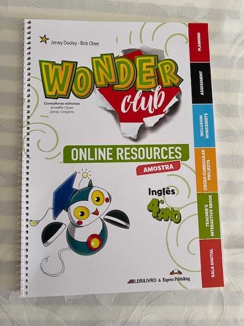 Conjunto Pedagógico - Inglês - 4º Ano  - "Wonder Club 4"