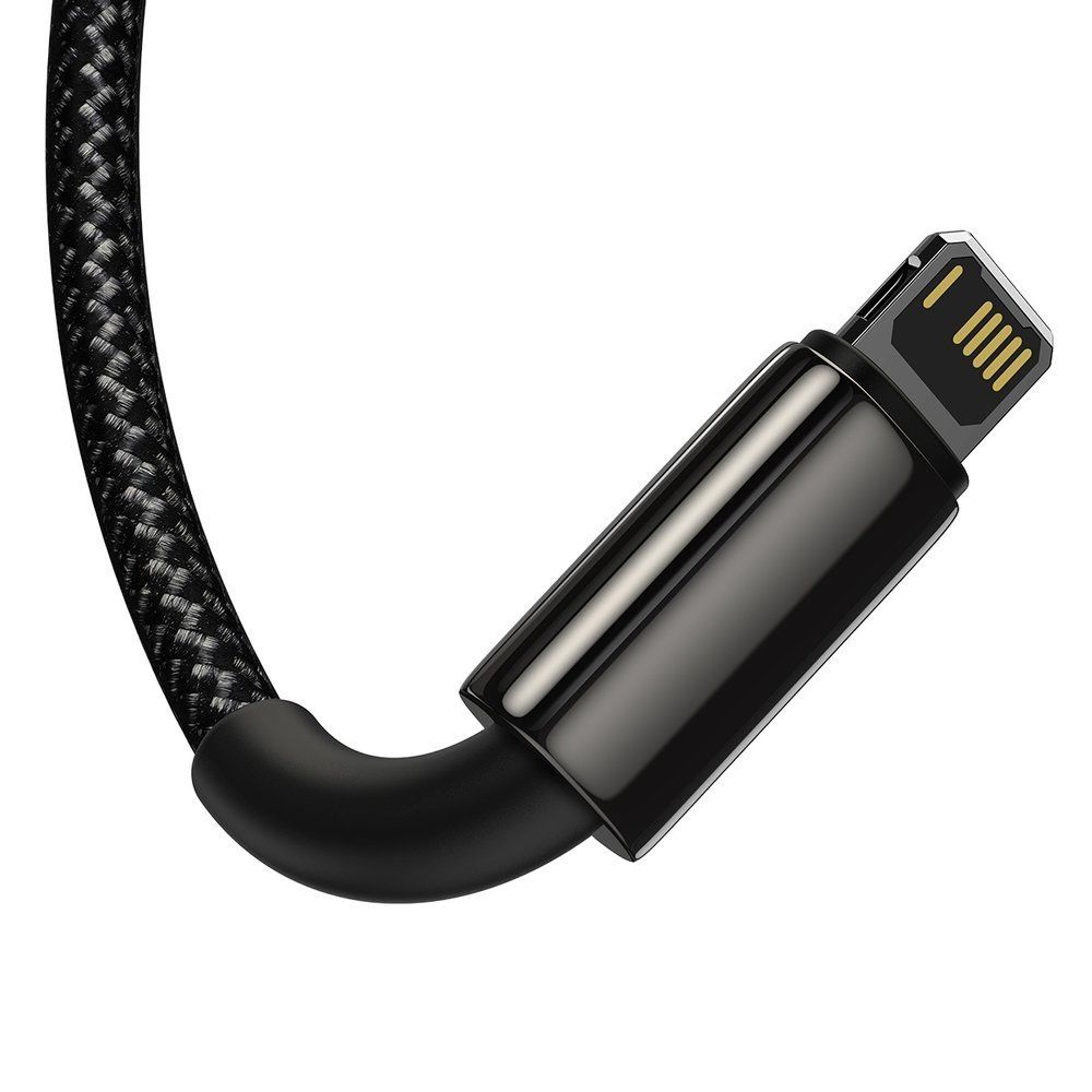 Kabel 3w1 USB-C, Lightning, microUSB 1.5m 3.5A czarny