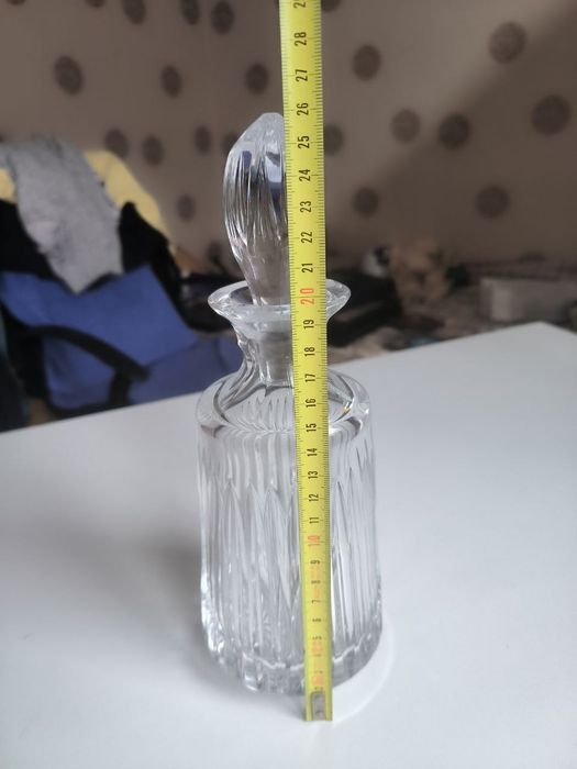 Хрустальный декандер для виски.Богемия, Чехословакия.