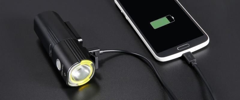 Lampa Przód Gaciron V9 1000 Lum Usb + Włącznik