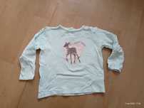 Bluzka bluzeczka T-shirt koszulka Lupilu - sarenka serce