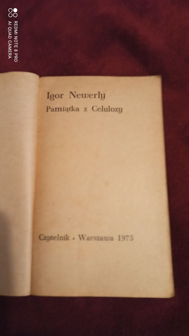 Książka Pamiątka z Celulozy - I. Nawerly