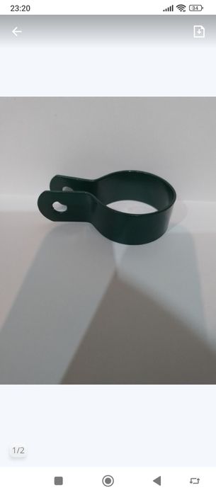 Obejma do słupków ogrodzeniowych fi 42 zielone