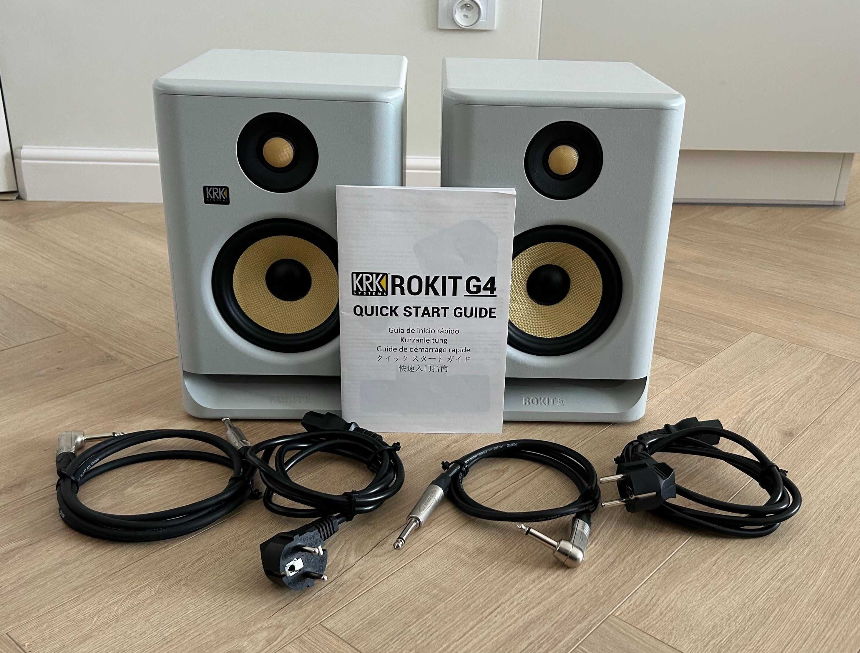 Monitory studyjne KRK Rokit 5 G4 białe (para)