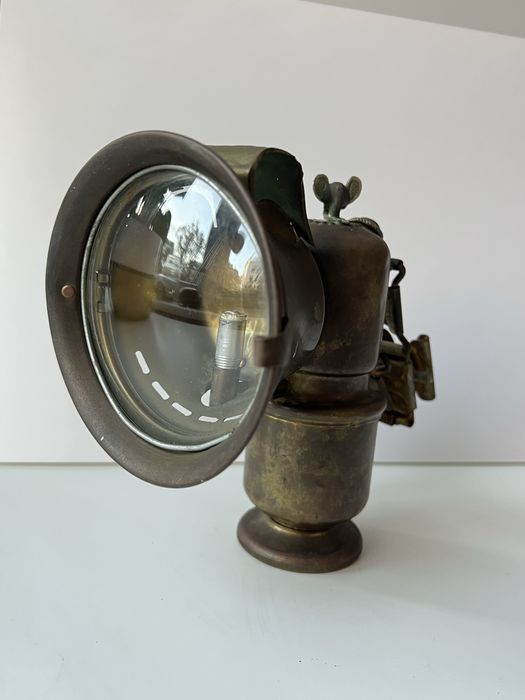 Przedwojenna lampa karbidowa Otto Charlach Scarlach-Lampe Nürnberg