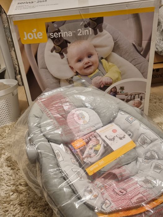 Leżaczek bujaczek Joie Serina 2w1 babybjorn