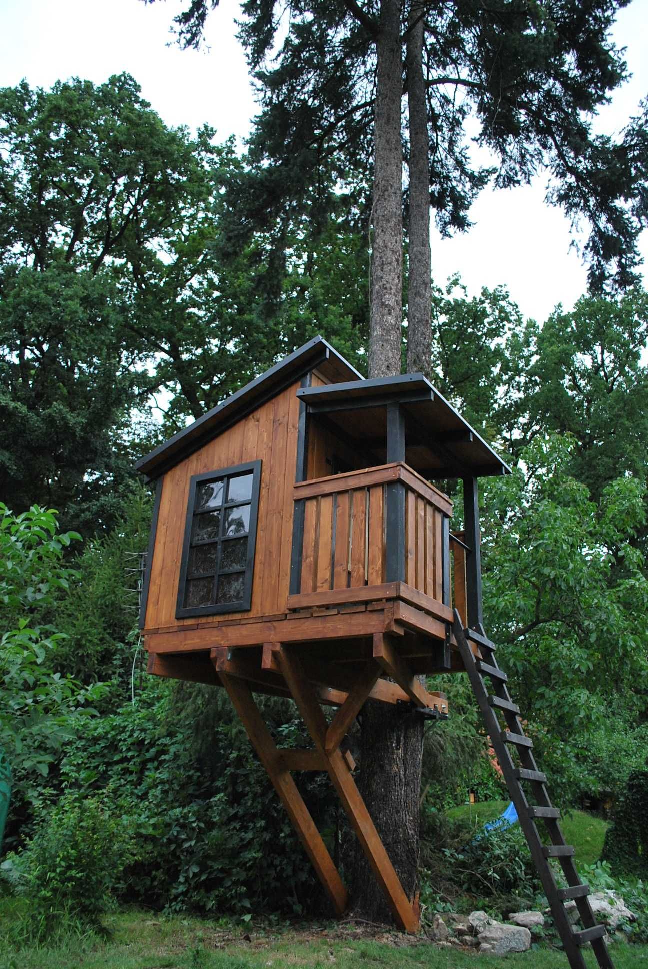 Domek na drzewie DND05 - domek drewniany - dla dzieci PLAC ZABAW