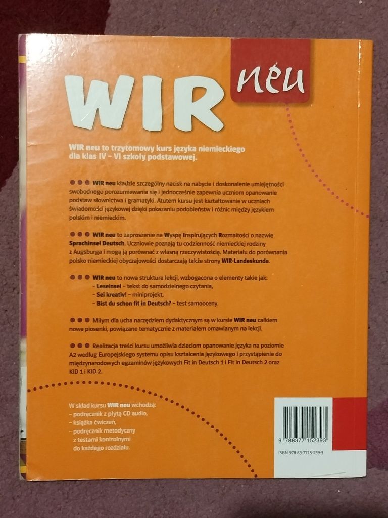 "Wir neu 1" podręcznik do języka niemieckiego