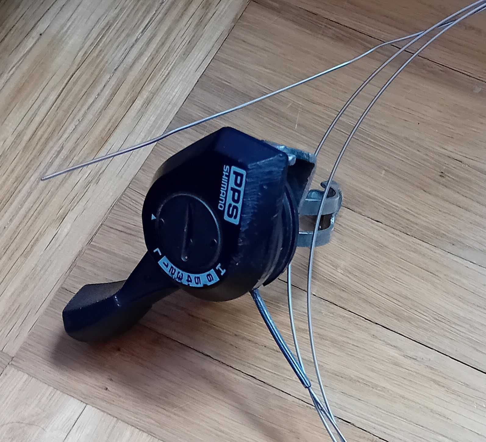 Manetka,dźwignia przerzutki Shimano PPS prawa, 6-biegowa /RETRO/.